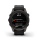 fēnix 7S Pro – Sapphire Solar Edition Carbon Grey DLC Titanium with Black Band - 010-02776-11 - Garmin